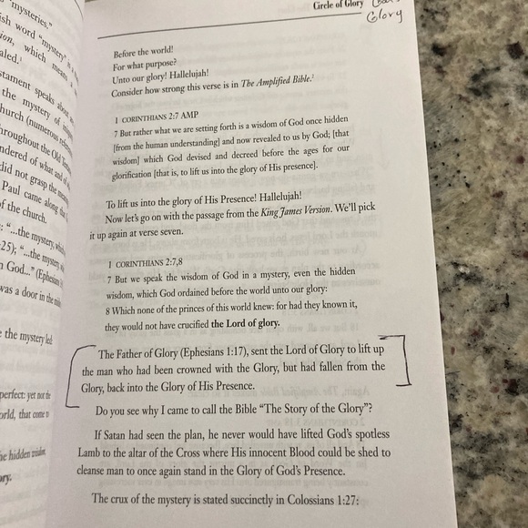 The Blood and the Glory by Billye Brim in paperback pages do have writing - Picture 6 of 6